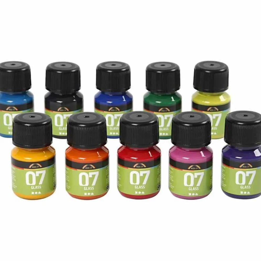 A-Color Glas, mixade färger, 10x30 ml/ 1 förp.