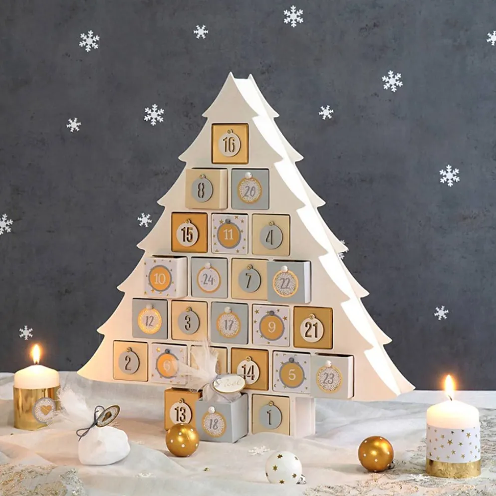 Adventskalender, stl. 45x43,5x6,5 cm, 1 st.