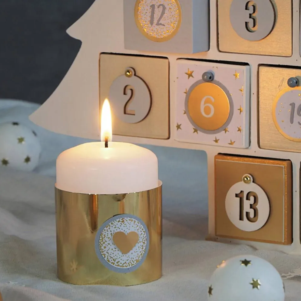 Adventskalender, stl. 45x43,5x6,5 cm, 1 st.