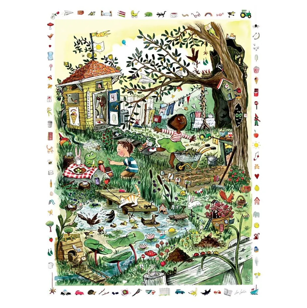 Affisch – Vimmelaffisch med Pelle & Ronja, stl. 50x70, 1 st.