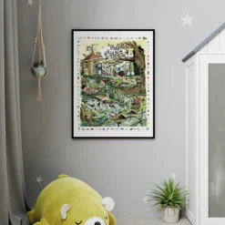 Affisch – Vimmelaffisch med Pelle & Ronja, stl. 50x70, 1 st.