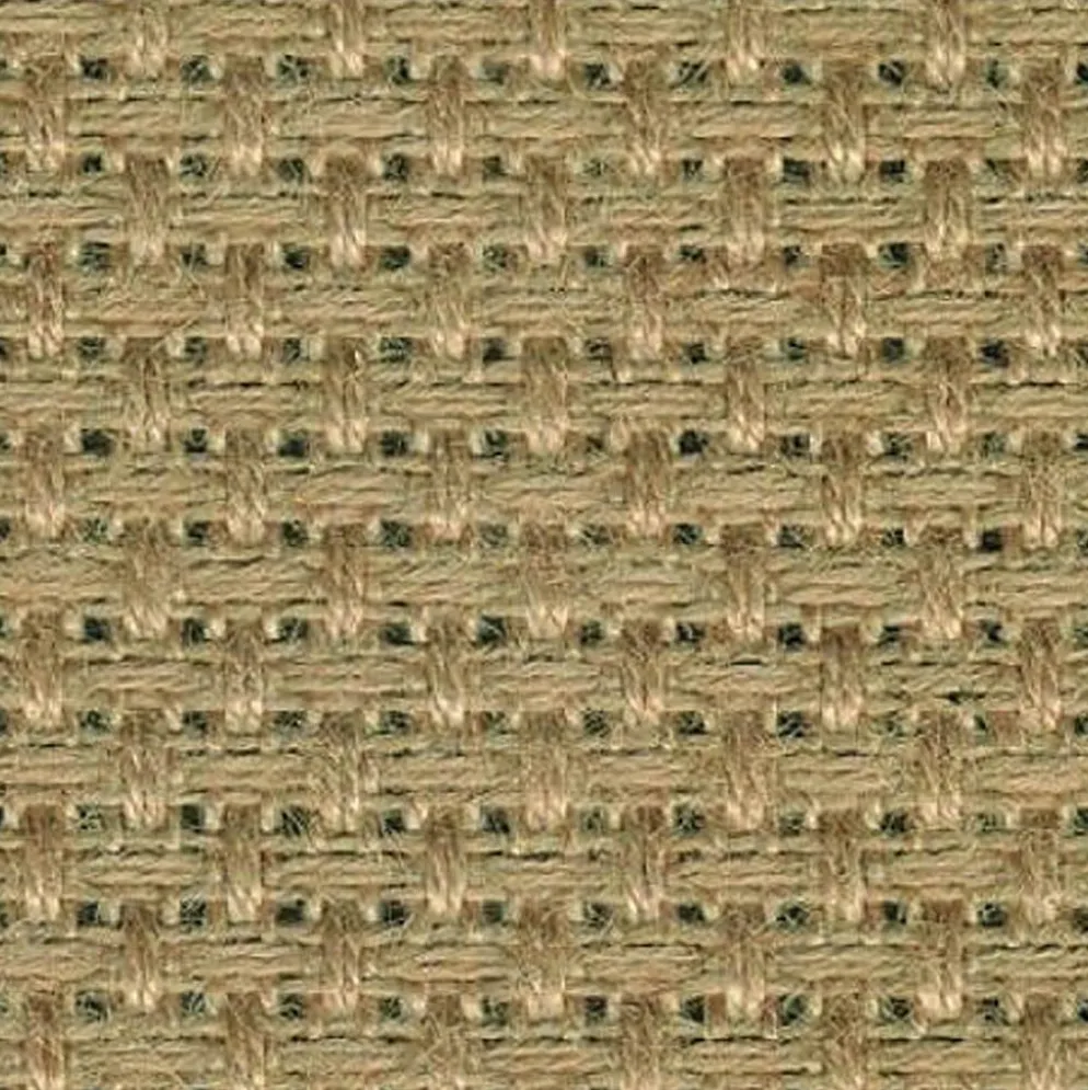 Aida jute broderityg, B: 140 cm, 14,5 rutor per 10 cm, natur, 3 m/ 1 förp.