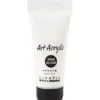 Akrylfärg, halvblank, täckande, vit, 75 ml/ 1 flaska
