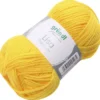 Akrylgarn, gul, 50 g/ 1 nystan