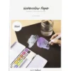 Akvarellpapper, A4, ark 210x297 mm, 230 g, svart, 15 ark/ 1 förp.