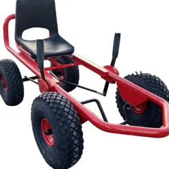 AluCar gokart, H: 62 cm, L: 110 cm, B: 60 cm, röd, 1 st.