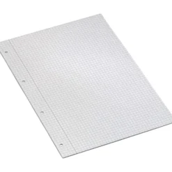 Arbetsblad, fyrkanter 5×5 mm, A4, 4 hål, 80 g, 500 st./ 1 förp.