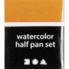 Art Akvarellfärger, ½-pan, stl. 10x15x20 mm, mörkgul, 1 st.
