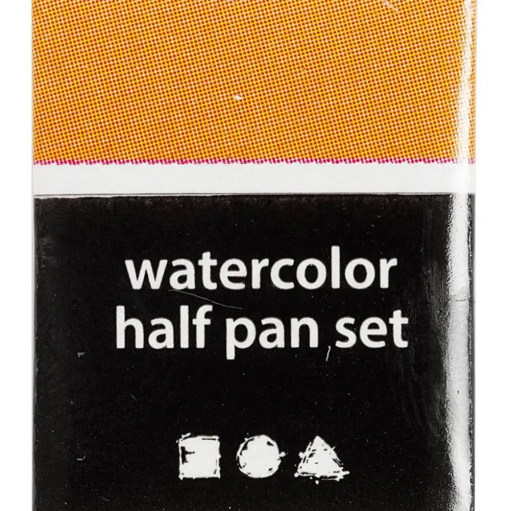 Art Akvarellfärger, ½-pan, stl. 10x15x20 mm, mörkgul, 1 st.