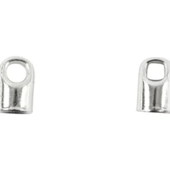 Avslutningshylsa, L: 7 mm, Dia. 4,5 mm, försilvrad, 8 st./ 1 förp.
