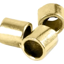 Avslutningshylsa, stl. 2x2 mm, Hålstl. 1,4 mm, förgylld, 80 st./ 1 förp.