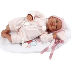 Babydocka, stl. 44 cm, ljusröd, 1 förp.