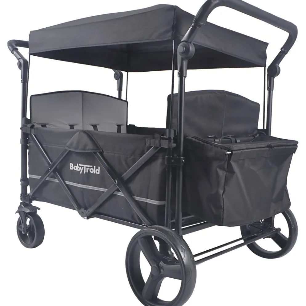 BabyTrold Fun Sittvagn, stl. 132x78x110 cm, svart, 1 st.