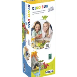 beleduc Dino Run, stl. 41x65 cm, DE,ENG,FR, 21 delar/ 1 förp.