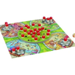 beleduc Häxans kök – spel, L: 36 cm, B: 36 cm, DE,ENG,FR, 28 brickor, 1 st., Engelsk text,Tysk text