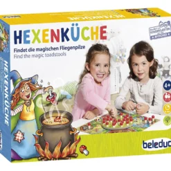 beleduc Häxans kök – spel, L: 36 cm, B: 36 cm, DE,ENG,FR, 28 brickor, 1 st., Engelsk text,Tysk text