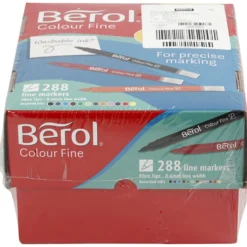 Berol Colourfine, spets 0,3-0,7 mm, mixade färger, 288 st./ 1 förp.