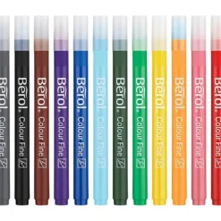 Berol Colourfine, spets 0,6 mm, mixade färger, 12 st./ 1 förp.