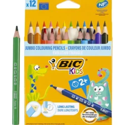 BIC Evolution Färgpennor, L: 14 cm, kärna 5 mm, mixade färger, 12 st./ 1 förp.