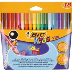 BIC Visa Fin Tusch, spets 1,6 mm, mixade färger, 18 st./ 1 förp.
