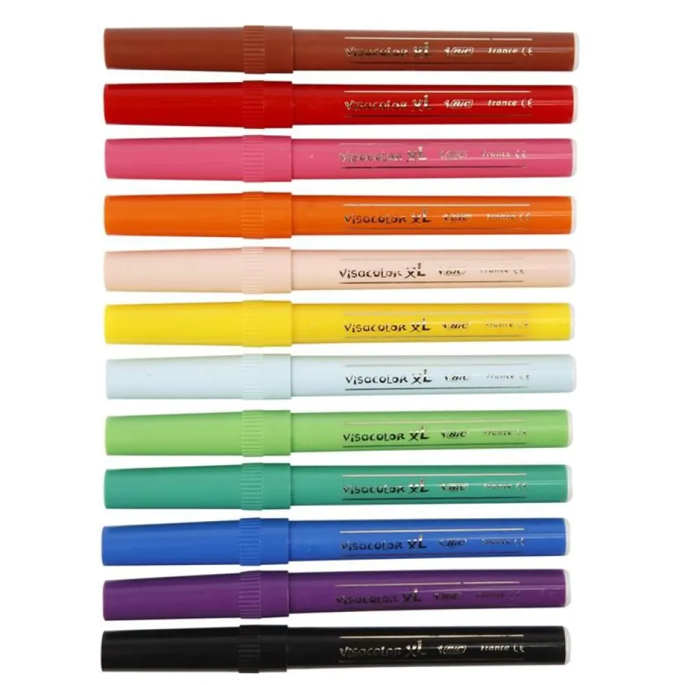 BIC Visa färgpenna, spets 3 mm, mixade färger, 12 st./ 1 förp.