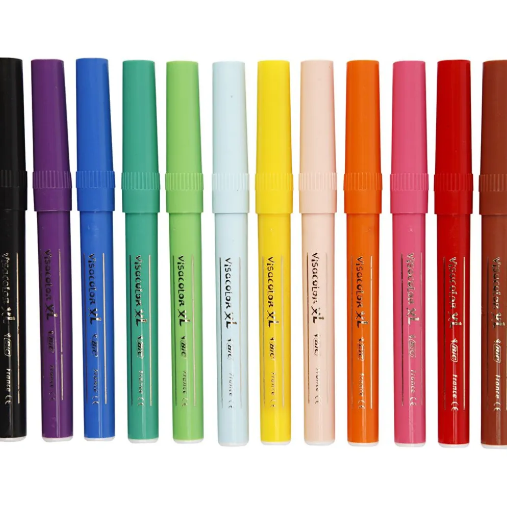 BIC Visa färgpenna, spets 3 mm, mixade färger, 12 st./ 1 förp.