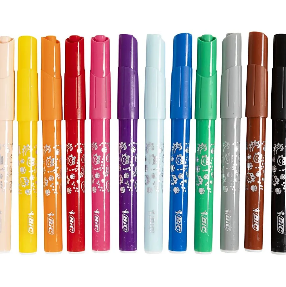 BIC Visa färgpenna, spets 3 mm, mixade färger, 12x12 st./ 1 förp.