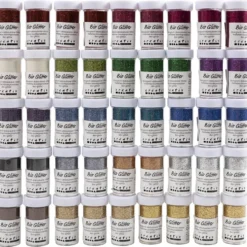 Bio-glimmer, mixade färger, 46x27 ml/ 1 förp.