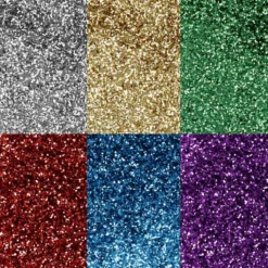 Bio-glimmer, mixade färger, 6x7 ml/ 1 förp.