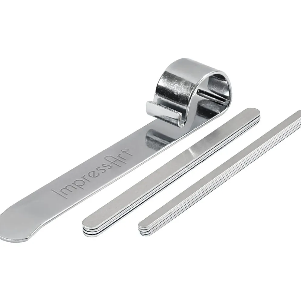 Böjverktyg och metallband till armband, L: 15 cm, B: 6-106 mm, aluminium, 1 set