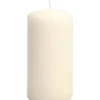 Blockljus, H: 100 mm, Dia. 50 mm, råvit, 12 st./ 1 förp.