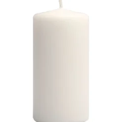 Blockljus, H: 100 mm, Dia. 50 mm, vit, 6 st./ 1 förp.