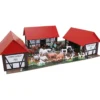 Bondgård med djur, stl. 31x45x15 cm, 1 set