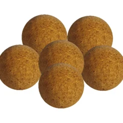 Bordsfotboll i kork, Dia. 3 cm, stl. 32 mm, 10 st./ 1 påse