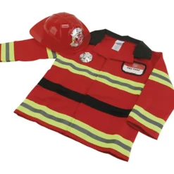 Brandmans-utklädnad, stl. 5-6 år, 1 st.