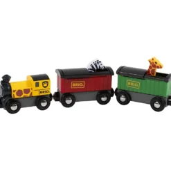 BRIO Lokomotiv med Djurvagnar, 3 st./ 1 set