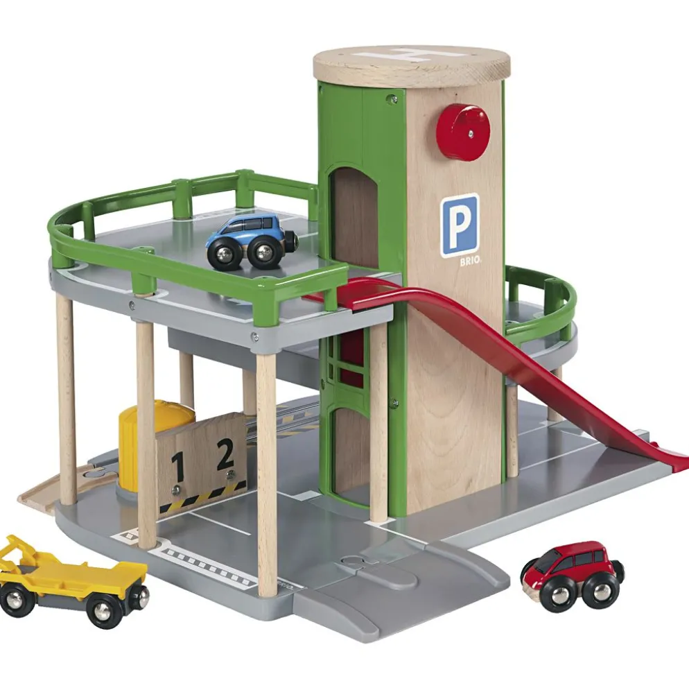 BRIO Rail & Road Parkeringshus, stl. 18,5x39x34,3 cm, 1 set