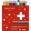 CARAN D'ACHE akvarellpennor, sexkantig, vattenlöslig, kärna 2,8 mm, mixade färger, 18 st./ 1 förp.