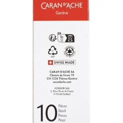 CARAN D’ACHE Neocolor II akvarellkritor, L: 10 cm, tjocklek 8,5 mm, white (001), 10 st./ 1 förp.
