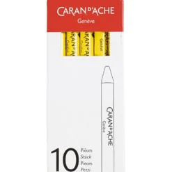 CARAN D’ACHE Neocolor I, L: 10 cm, tjocklek 8,5 mm, yellow (010), 10 st./ 1 förp.