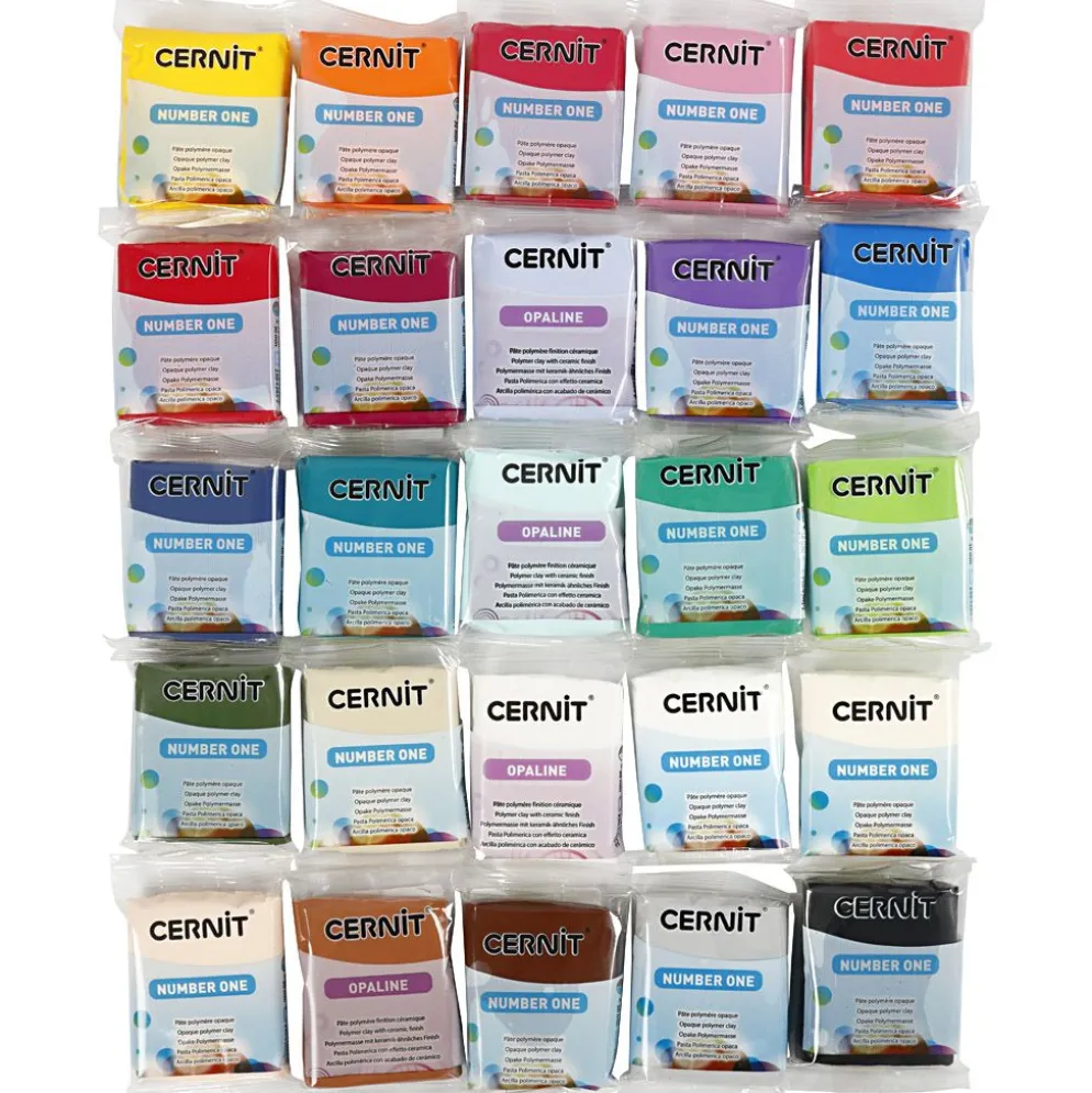 Cernit, Innehållet kan variera , mixade färger, 25x56 g/ 1 förp.