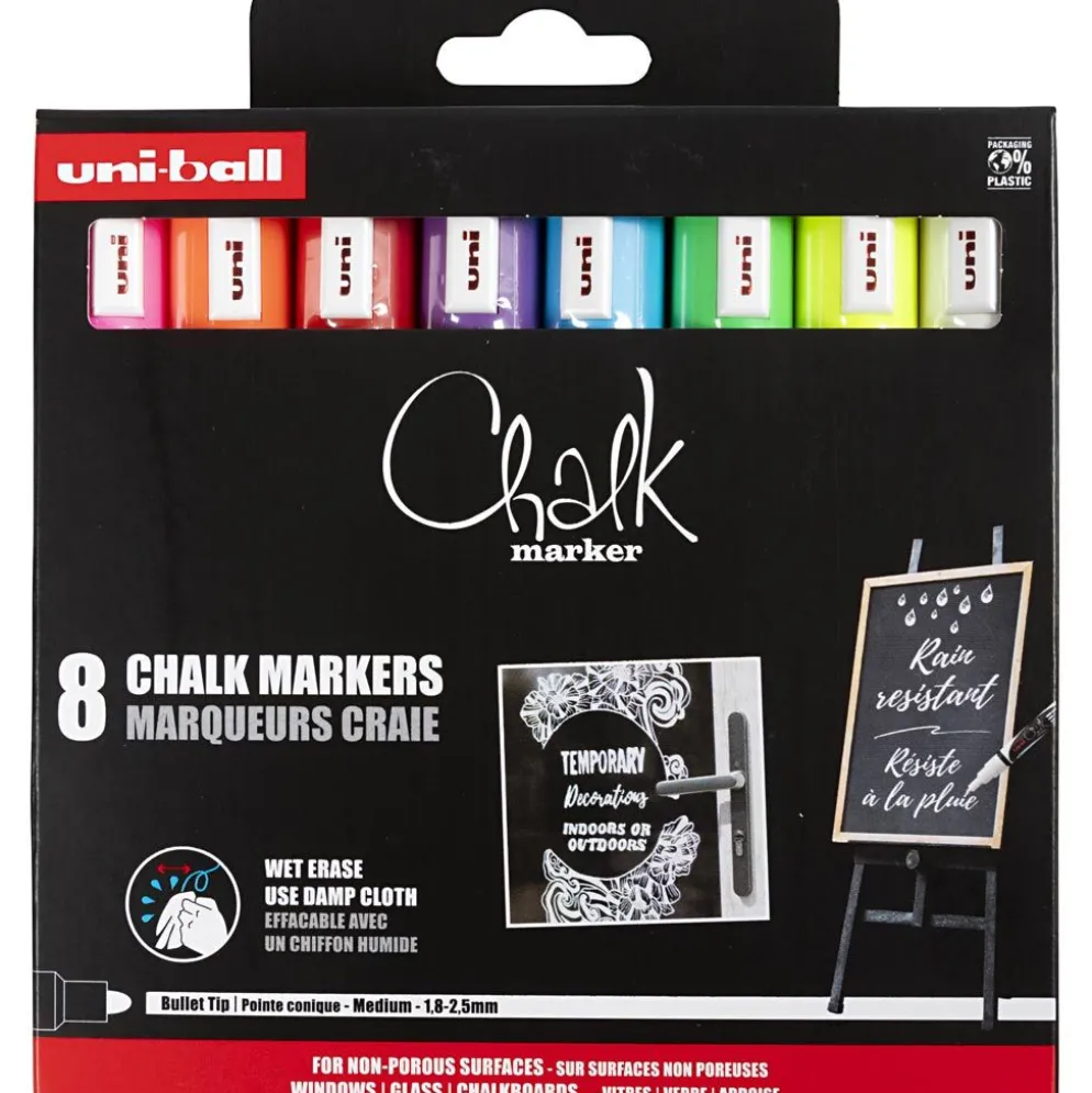 Chalk Marker, spets 1,8-2,5 mm, 8 st./ 1 förp.