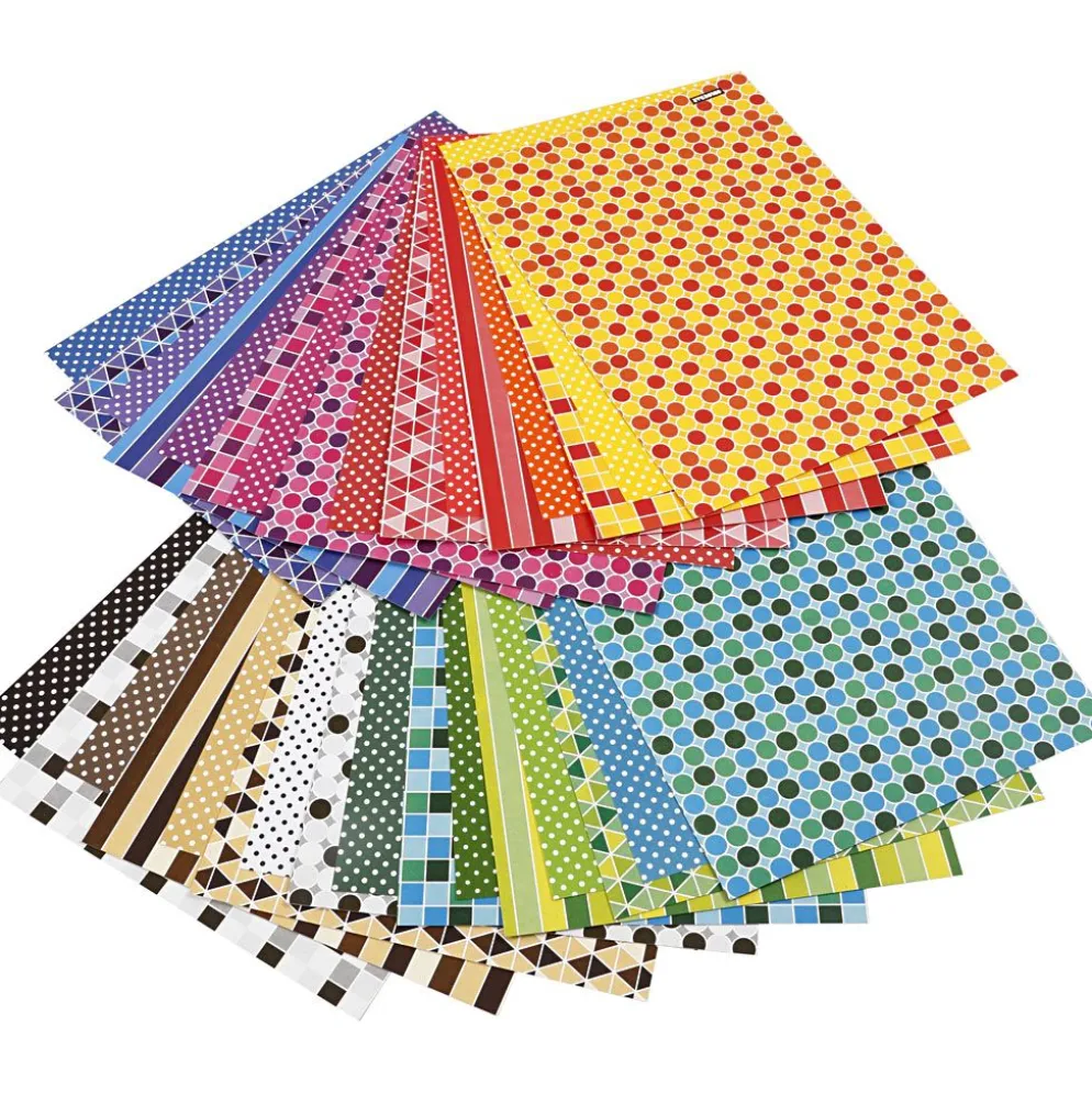 Colorbar Rivkartong, A4, ark 210x297 mm, 250 g, 16 mix. ark/ 1 förp.