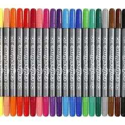 Colortime Dubbeltusch, spets 2,3+3,6 mm, standardfärger, 20 st./ 1 förp.