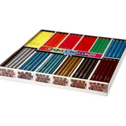 Colortime Färgblyerts, L: 17,45 cm, kärna 3 mm, metallicfärger, neonfärger, 144 st./ 1 förp.