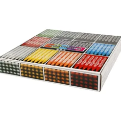 Colortime Färgkritor, L: 10 cm, tjocklek 11 mm, mixade färger, 12x24 st./ 1 förp.