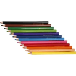Colortime Färgpennor, L: 17,45 cm, kärna 5 mm, JUMBO, mixade färger, 12 st./ 1 förp.