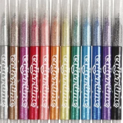 Colortime Glittertusch, spets 2 mm, mixade färger, 12 st./ 1 förp.