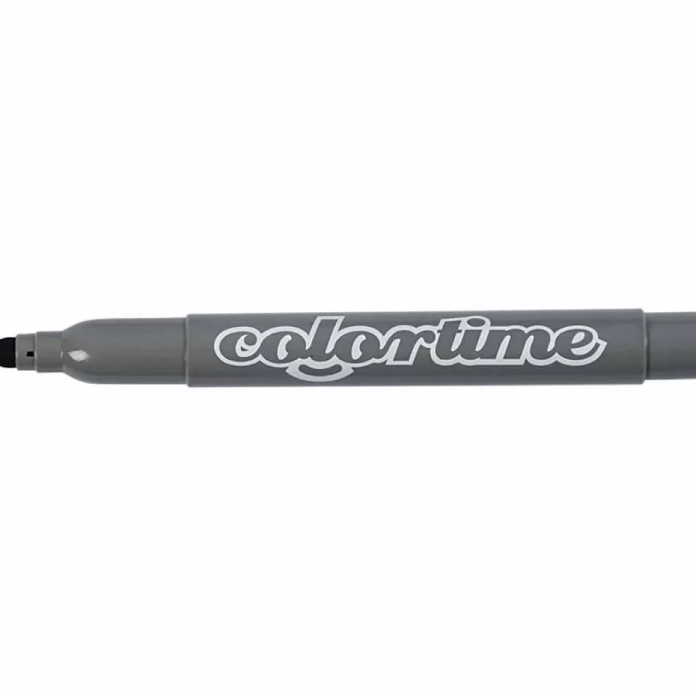 Colortime-pennor, spets 5 mm, grå, 12 st./ 1 förp.