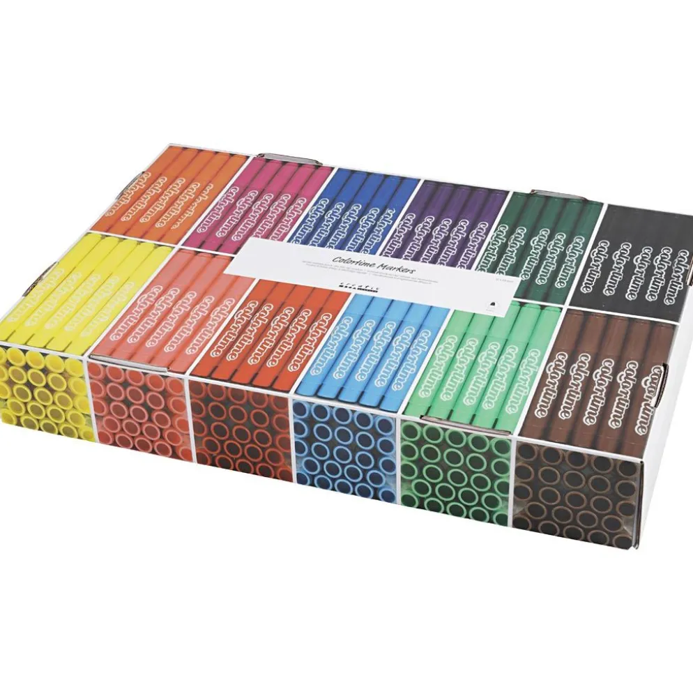 Colortime-pennor, spets 5 mm, standardfärger, 12x24 st., 288 st./ 1 förp.